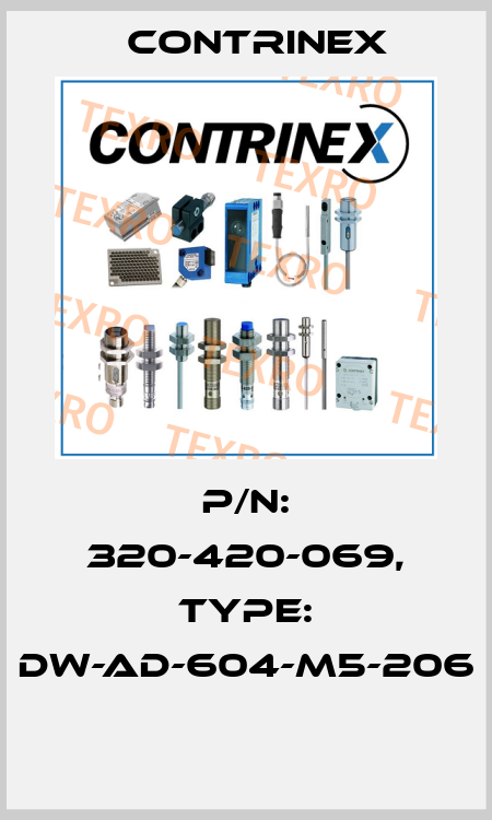 P/N: 320-420-069, Type: DW-AD-604-M5-206  Contrinex