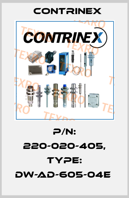 P/N: 220-020-405, Type: DW-AD-605-04E  Contrinex