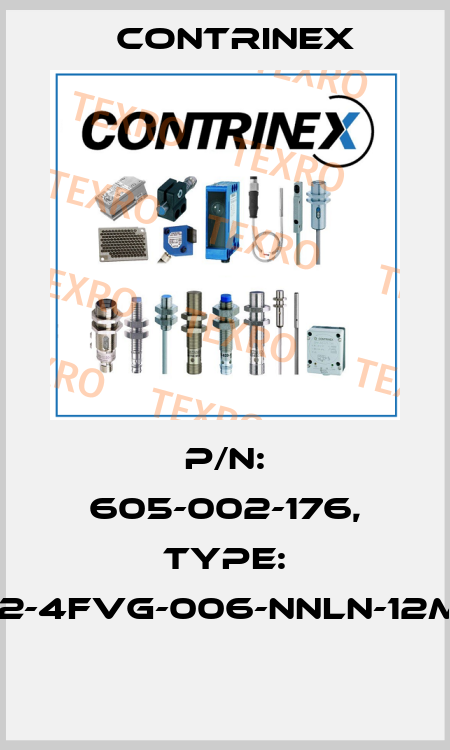 P/N: 605-002-176, Type: S12-4FVG-006-NNLN-12MG  Contrinex
