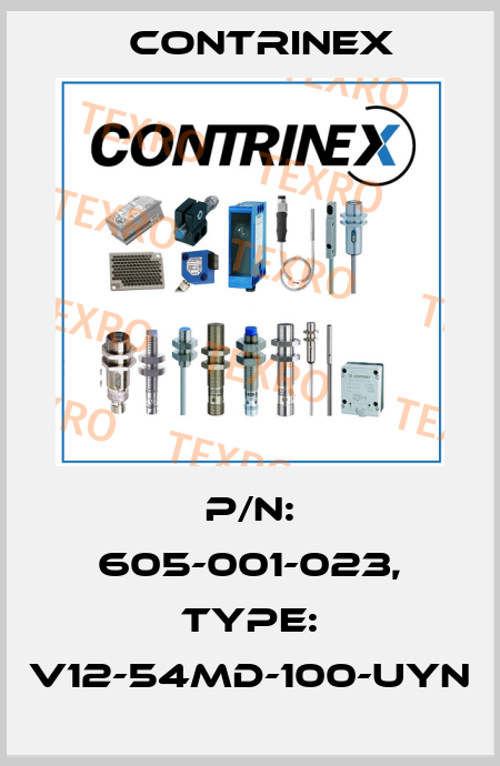 p/n: 605-001-023, Type: V12-54MD-100-UYN Contrinex