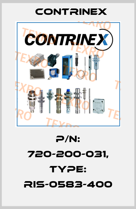 p/n: 720-200-031, Type: RIS-0583-400 Contrinex