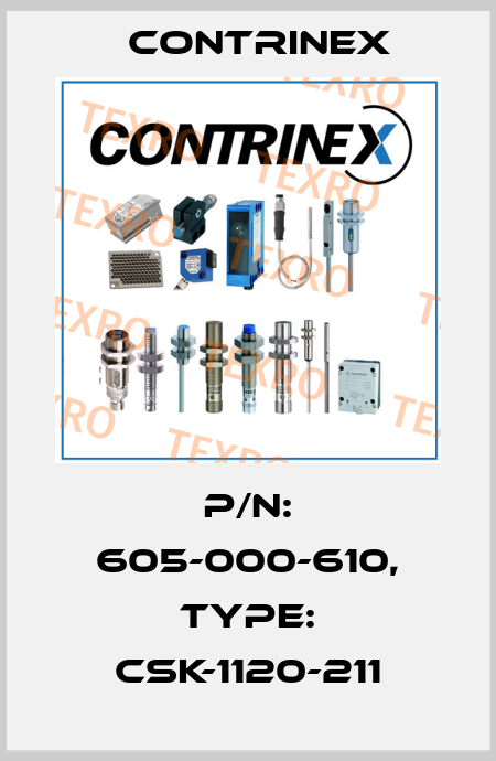 p/n: 605-000-610, Type: CSK-1120-211 Contrinex