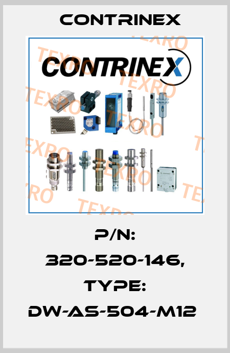 P/N: 320-520-146, Type: DW-AS-504-M12  Contrinex
