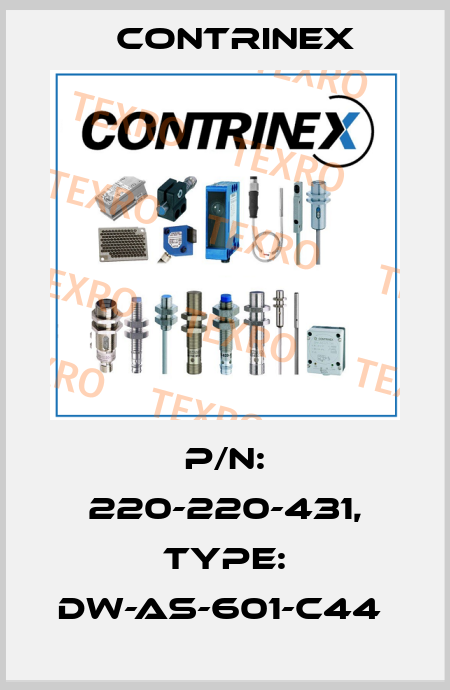 P/N: 220-220-431, Type: DW-AS-601-C44  Contrinex