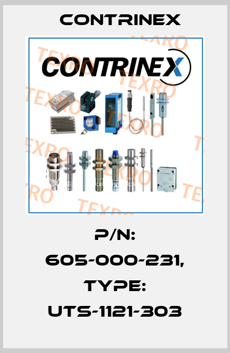 p/n: 605-000-231, Type: UTS-1121-303 Contrinex