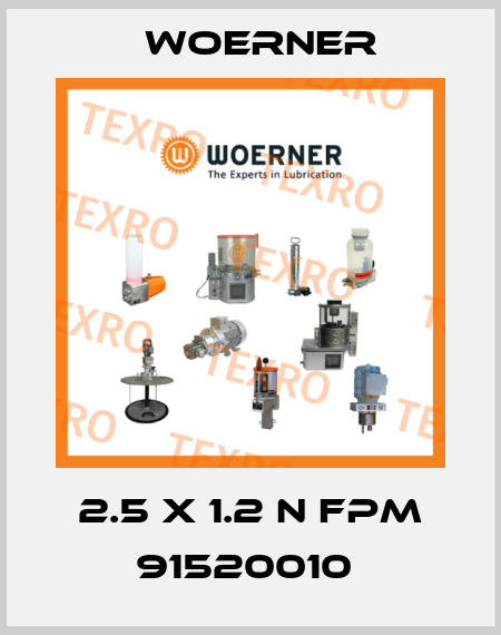 2.5 X 1.2 N FPM 91520010  Woerner