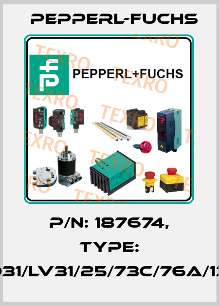 p/n: 187674, Type: LD31/LV31/25/73c/76a/136 Pepperl-Fuchs