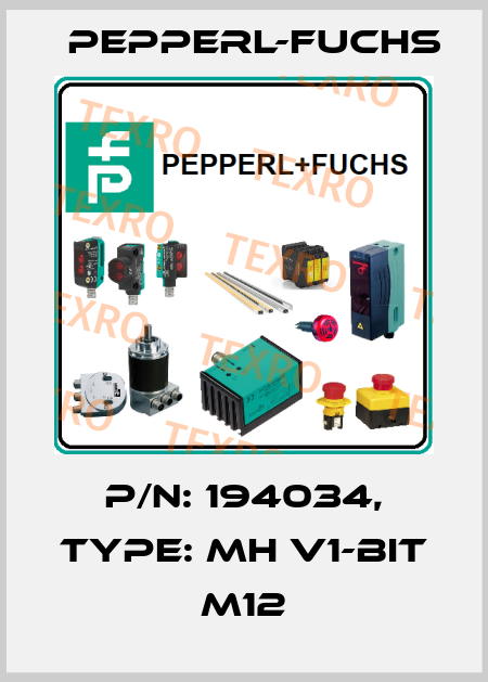 p/n: 194034, Type: MH V1-BIT M12 Pepperl-Fuchs