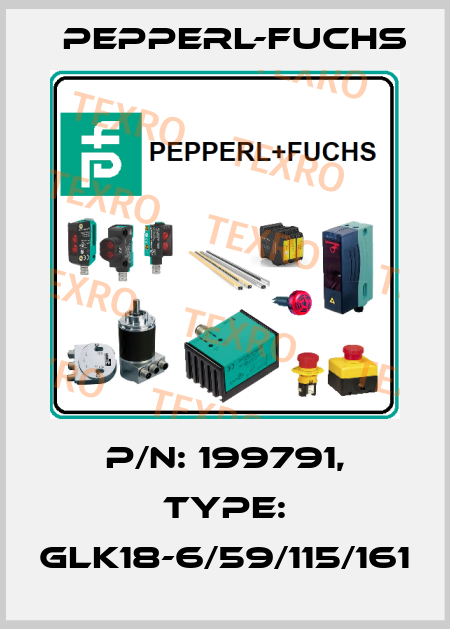 p/n: 199791, Type: GLK18-6/59/115/161 Pepperl-Fuchs