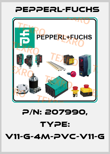 p/n: 207990, Type: V11-G-4M-PVC-V11-G Pepperl-Fuchs