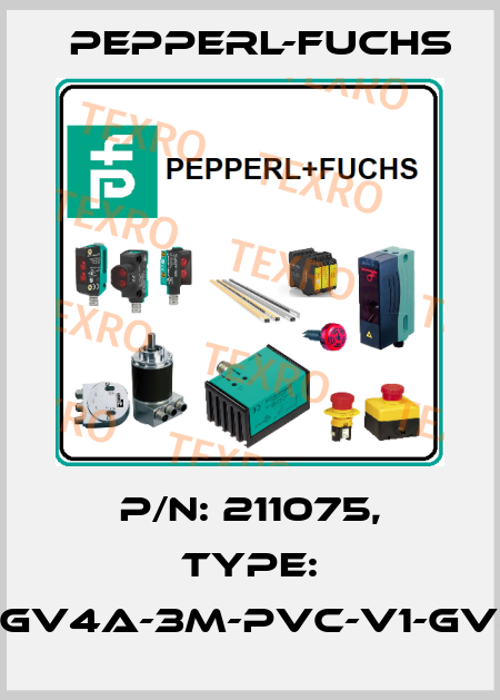 p/n: 211075, Type: V1-GV4A-3M-PVC-V1-GV4A Pepperl-Fuchs