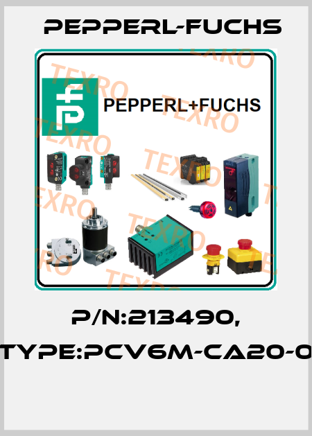 P/N:213490, Type:PCV6M-CA20-0  Pepperl-Fuchs