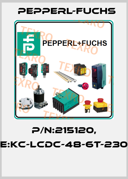 P/N:215120, Type:KC-LCDC-48-6T-230VAC  Pepperl-Fuchs