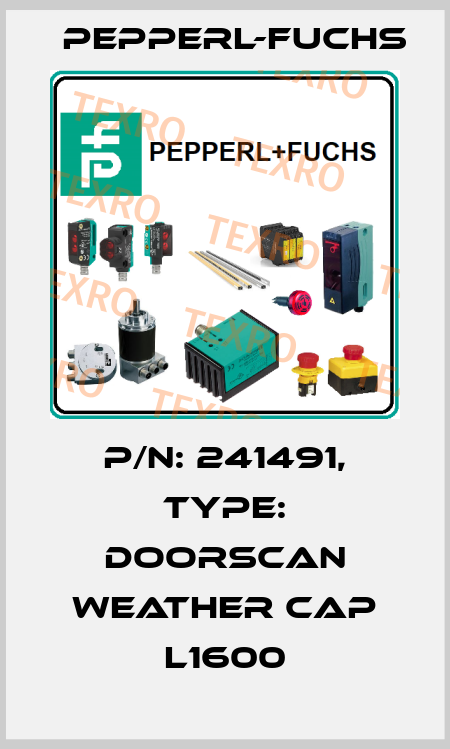 p/n: 241491, Type: DoorScan Weather Cap L1600 Pepperl-Fuchs
