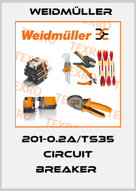 201-0.2A/TS35 CIRCUIT BREAKER  Weidmüller