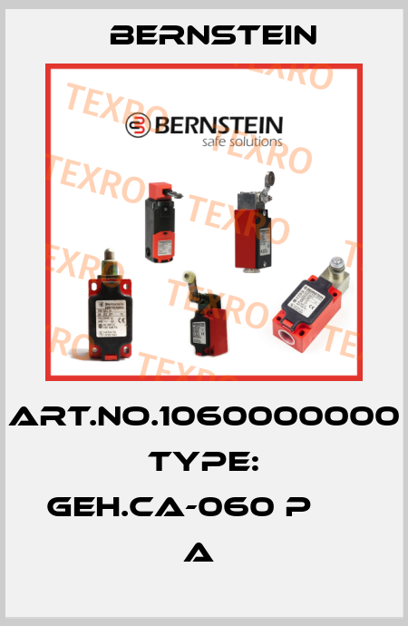 Art.No.1060000000 Type: GEH.CA-060 P                 A  Bernstein