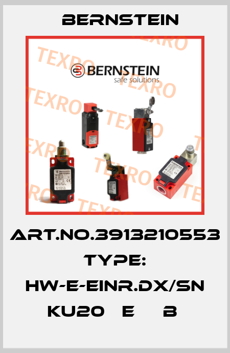 Art.No.3913210553 Type: HW-E-EINR.DX/SN KU20   E     B  Bernstein