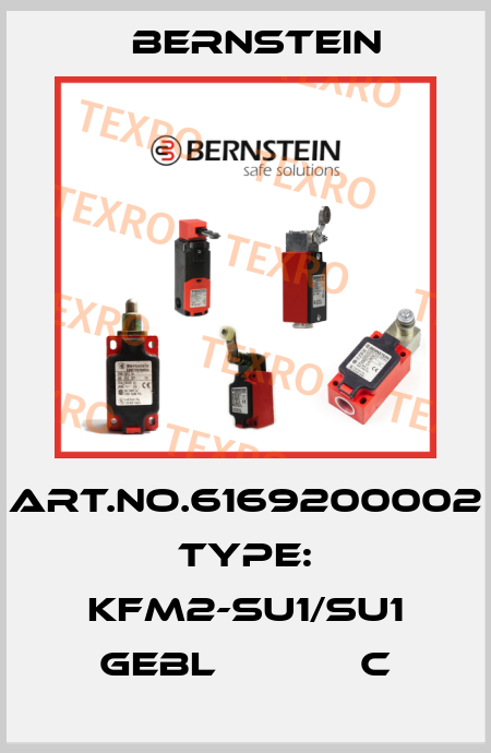 Art.No.6169200002 Type: KFM2-SU1/SU1 GEBL            C Bernstein