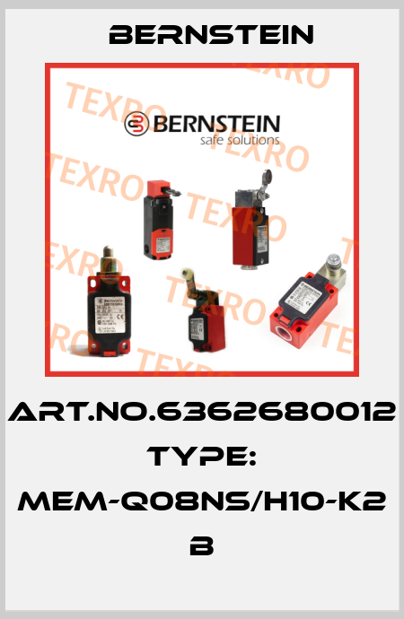 Art.No.6362680012 Type: MEM-Q08NS/H10-K2             B Bernstein