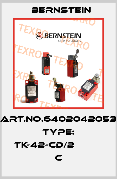 Art.No.6402042053 Type: TK-42-CD/2                   C Bernstein