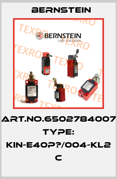 Art.No.6502784007 Type: KIN-E40P?/004-KL2            C Bernstein