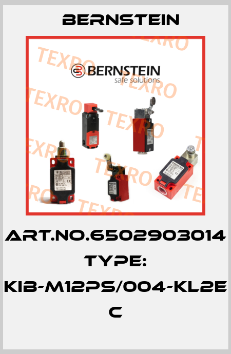 Art.No.6502903014 Type: KIB-M12PS/004-KL2E           C Bernstein