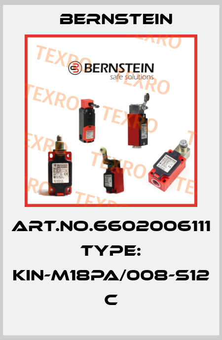 Art.No.6602006111 Type: KIN-M18PA/008-S12            C Bernstein