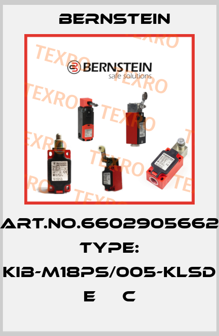 Art.No.6602905662 Type: KIB-M18PS/005-KLSD     E     C Bernstein
