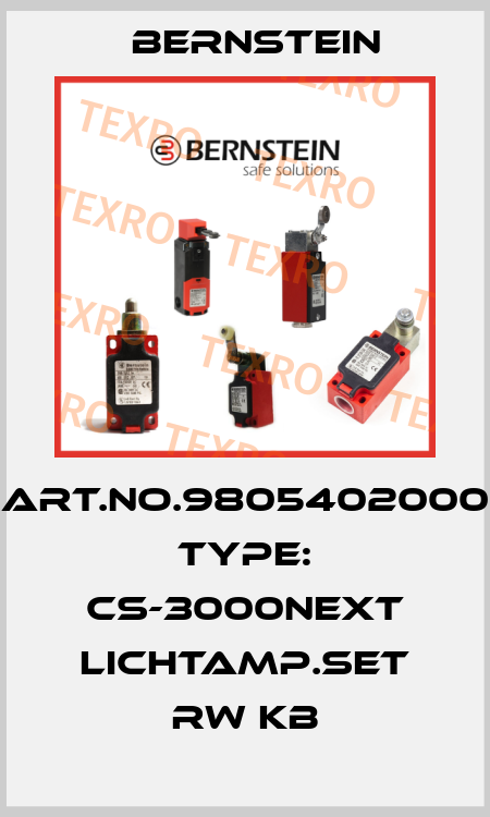 Art.No.9805402000 Type: CS-3000NEXT LICHTAMP.SET RW KB Bernstein
