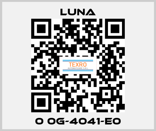 0 0G-4041-E0 Luna