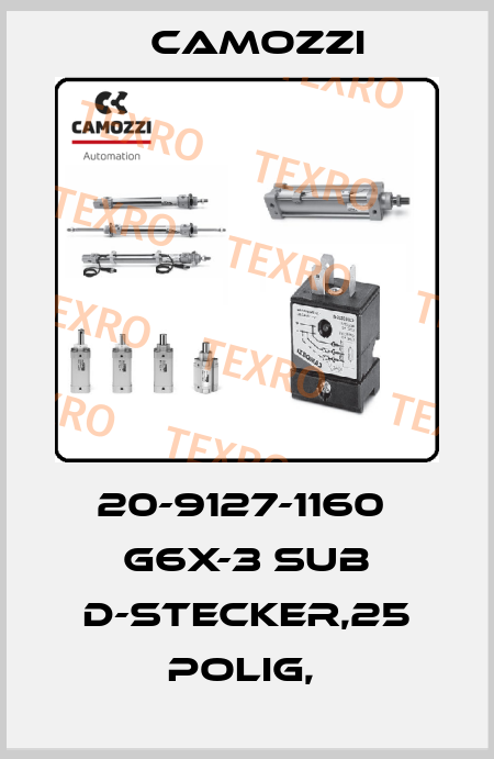 20-9127-1160  G6X-3 SUB D-STECKER,25 POLIG,  Camozzi