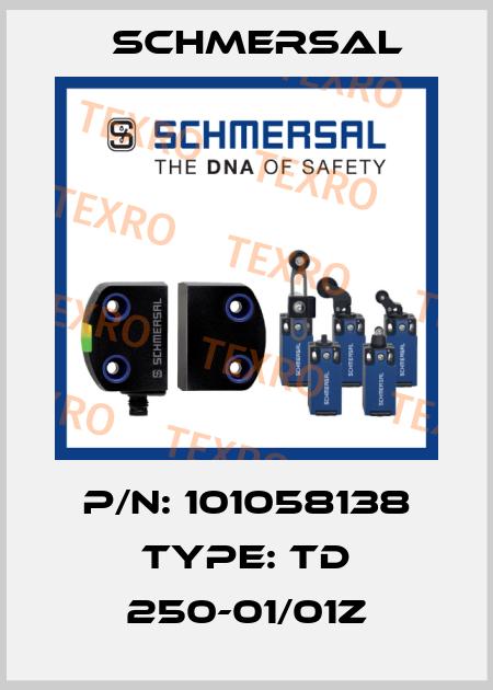 P/N: 101058138 Type: TD 250-01/01Z Schmersal