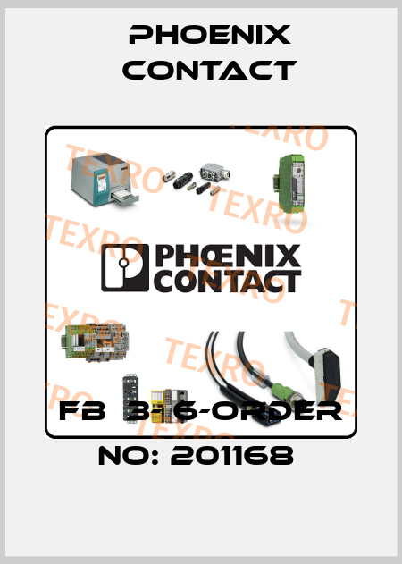 FB  3- 6-ORDER NO: 201168  Phoenix Contact