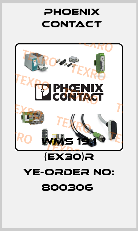 WMS 19,1 (EX30)R YE-ORDER NO: 800306  Phoenix Contact