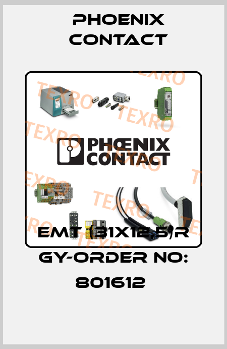 EMT (31X12,5)R GY-ORDER NO: 801612  Phoenix Contact