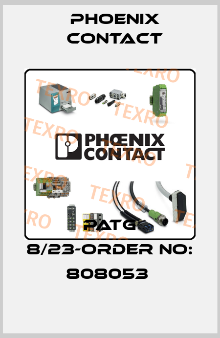 PATG 8/23-ORDER NO: 808053  Phoenix Contact