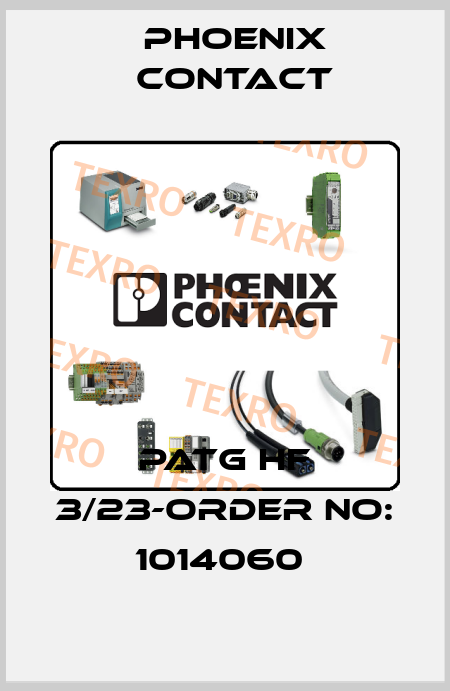 PATG HF 3/23-ORDER NO: 1014060  Phoenix Contact