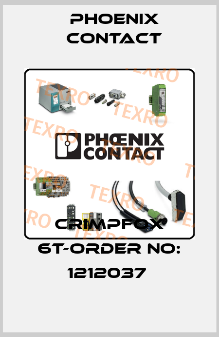 CRIMPFOX 6T-ORDER NO: 1212037  Phoenix Contact