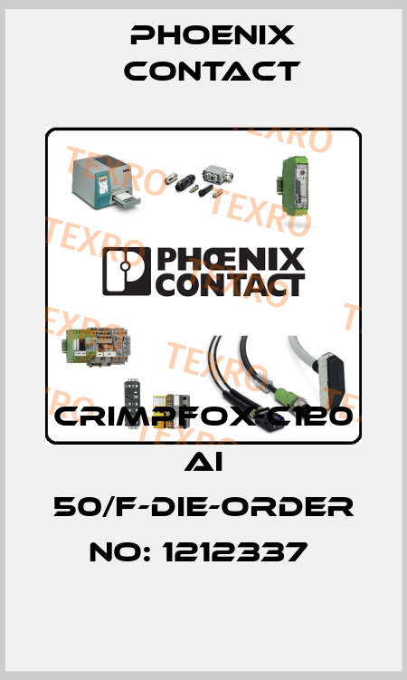 CRIMPFOX-C120 AI 50/F-DIE-ORDER NO: 1212337  Phoenix Contact