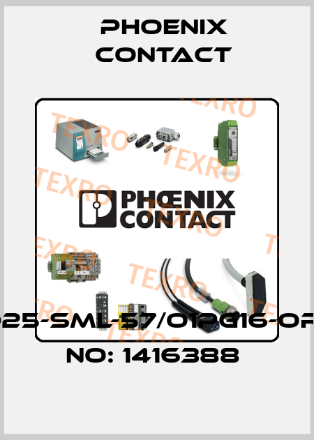 HC-D25-SML-57/O1PG16-ORDER NO: 1416388  Phoenix Contact