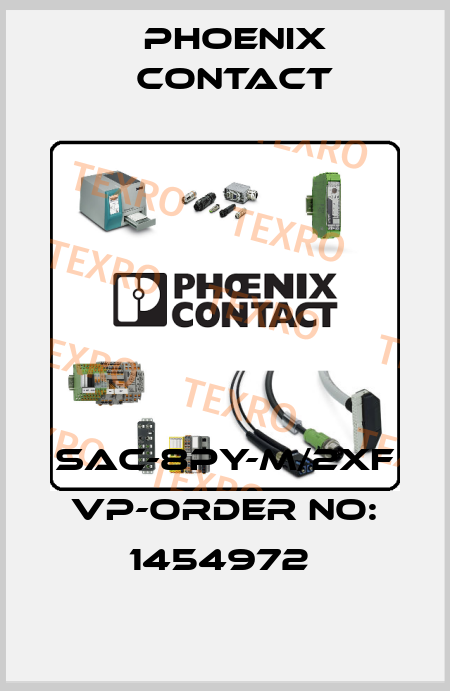 SAC-8PY-M/2XF VP-ORDER NO: 1454972  Phoenix Contact