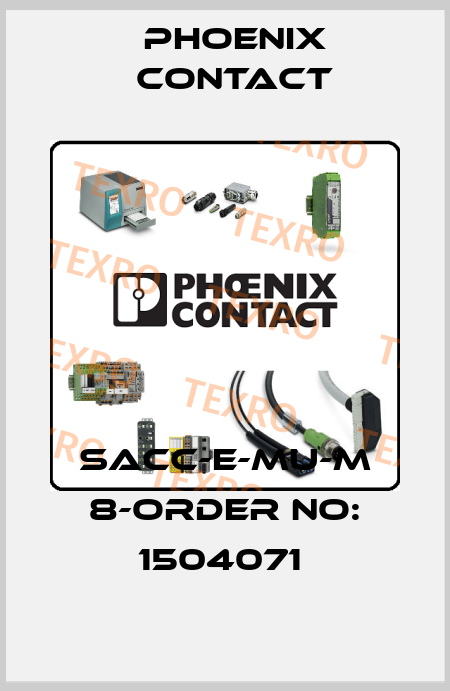SACC-E-MU-M 8-ORDER NO: 1504071  Phoenix Contact