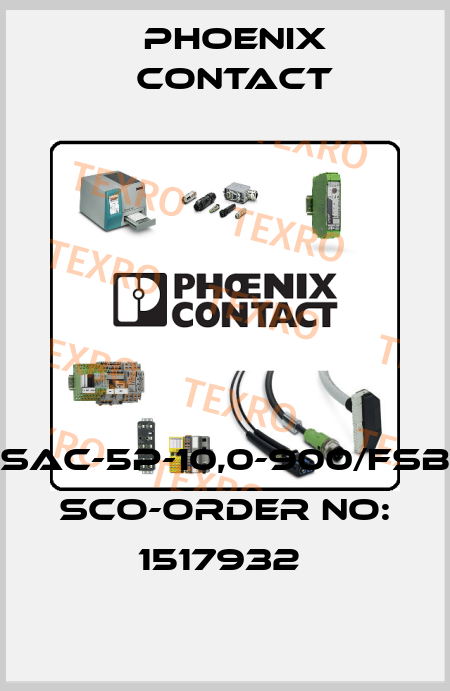 SAC-5P-10,0-900/FSB SCO-ORDER NO: 1517932  Phoenix Contact