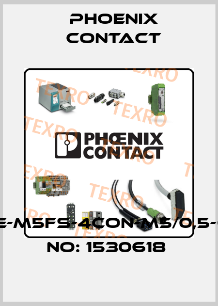 SACC-E-M5FS-4CON-M5/0,5-ORDER NO: 1530618  Phoenix Contact