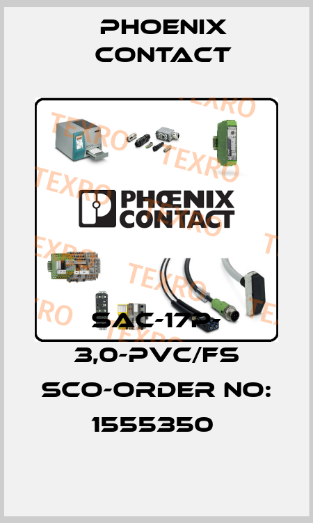 SAC-17P- 3,0-PVC/FS SCO-ORDER NO: 1555350  Phoenix Contact