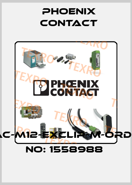 SAC-M12-EXCLIP-M-ORDER NO: 1558988  Phoenix Contact