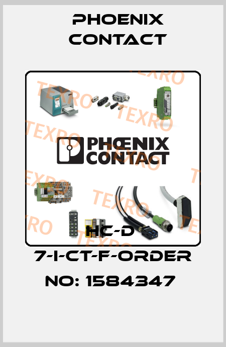 HC-D  7-I-CT-F-ORDER NO: 1584347  Phoenix Contact