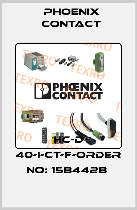 HC-D 40-I-CT-F-ORDER NO: 1584428  Phoenix Contact