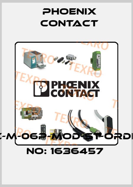 HC-M-06P-MOD-ST-ORDER NO: 1636457  Phoenix Contact
