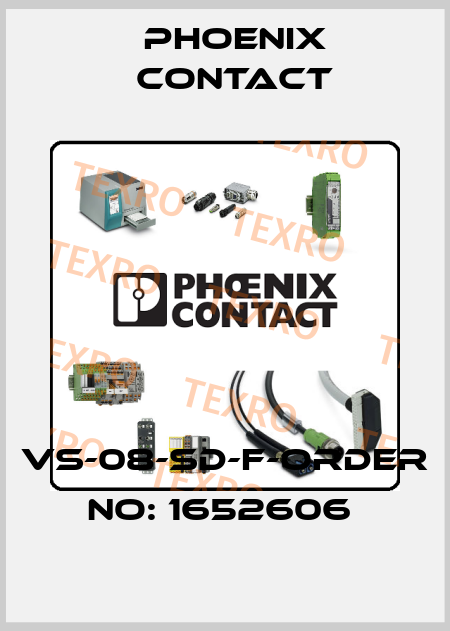 VS-08-SD-F-ORDER NO: 1652606  Phoenix Contact